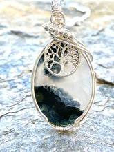 Load image into Gallery viewer, Moss Agate Statement Pendant - Sequoia