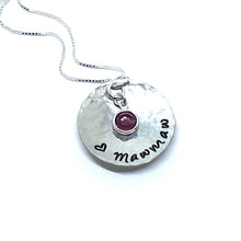 Load image into Gallery viewer, Birthstone Grammy Necklace