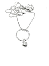 Load image into Gallery viewer, Sterling Circle Heart Necklace