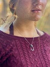 Load image into Gallery viewer, Sterling Silver and Blue Stone Necklace - Lake Isabella