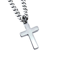 Load image into Gallery viewer, Small Stainless Steel Cross Necklace