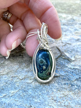 Load image into Gallery viewer, Polar Jade Silver Stone Pendant