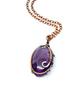 Load image into Gallery viewer, Amethyst Copper Pendant