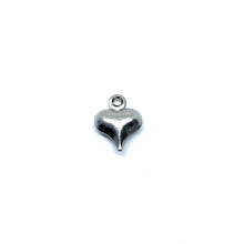 Load image into Gallery viewer, Stainless Steel Mini Silver Puff Heart
