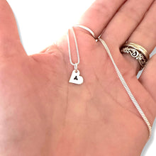 Load image into Gallery viewer, Heart Initial Necklace