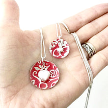 Load image into Gallery viewer, Mother Daughter Heart Necklace