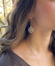 Load image into Gallery viewer, Tree of Life Moss Agate Earrings - Sequoia