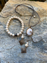 Load image into Gallery viewer, Fossil Stone Bracelet - Yellowstone