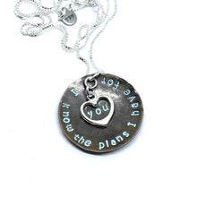 Load image into Gallery viewer, Jeremiah 29:11 Necklace- I Know The Plans I Have For You
