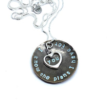 Load image into Gallery viewer, Jeremiah 29:11 Necklace- I Know The Plans I Have For You