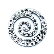 Load image into Gallery viewer, Swirl Charms Hammered Antique
