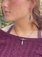 Load image into Gallery viewer, Jasper Feather Copper Earrings - Arches