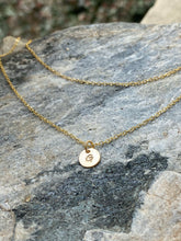Load image into Gallery viewer, Letter Disc Necklace
