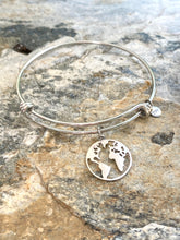 Load image into Gallery viewer, Globe Bangle Bracelet