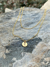 Load image into Gallery viewer, Double Strand Gold Filled Initial Necklace