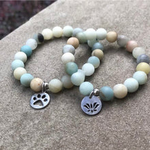 Load image into Gallery viewer, Amazonite-Bead-Bracelet