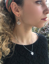 Load image into Gallery viewer, Vintage Heart Earring and Necklace Set