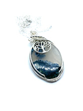 Load image into Gallery viewer, Moss Agate Statement Pendant - Sequoia