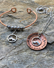 Load image into Gallery viewer, Mountain Affirmation Necklace - Grand Tetons
