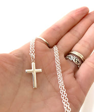 Load image into Gallery viewer, Sterling Silver Men's Cross Necklace