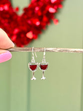 Load image into Gallery viewer, Wine Glass Drop Earrings

