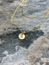 Load image into Gallery viewer, Double Strand Gold Filled Initial Necklace