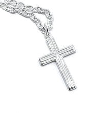 Load image into Gallery viewer, Classic Sterling Men's Cross Necklace