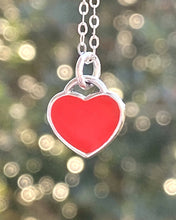 Load image into Gallery viewer, Pink or Red Tiny Heart Necklace