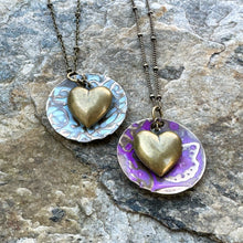 Load image into Gallery viewer, Puffed Heart Necklace