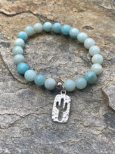 Load image into Gallery viewer, Blue Amazonite Cactus Bracelet 

