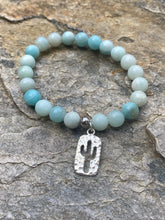 Load image into Gallery viewer, Blue Amazonite Cactus Bracelet