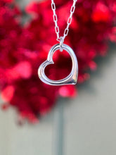 Load image into Gallery viewer, Sterling Silver Floating Heart Necklace
