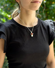 Load image into Gallery viewer, Mushroom Necklace in Silver
