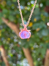 Load image into Gallery viewer, Tiny Amethyst and Copper Pendant
