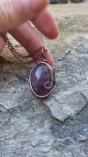 Load and play video in Gallery viewer, Amethyst Copper Pendant
