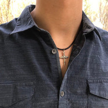 Load image into Gallery viewer, Rugged Nail Cross Necklace
