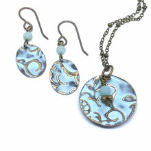 Load image into Gallery viewer, Blue Amazonite - Hand-Painted Necklace/Earring Set
