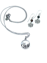 Load image into Gallery viewer, Mountain Necklace/Earrings Set
