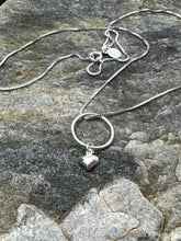 Load image into Gallery viewer, Sterling Circle Heart Necklace
