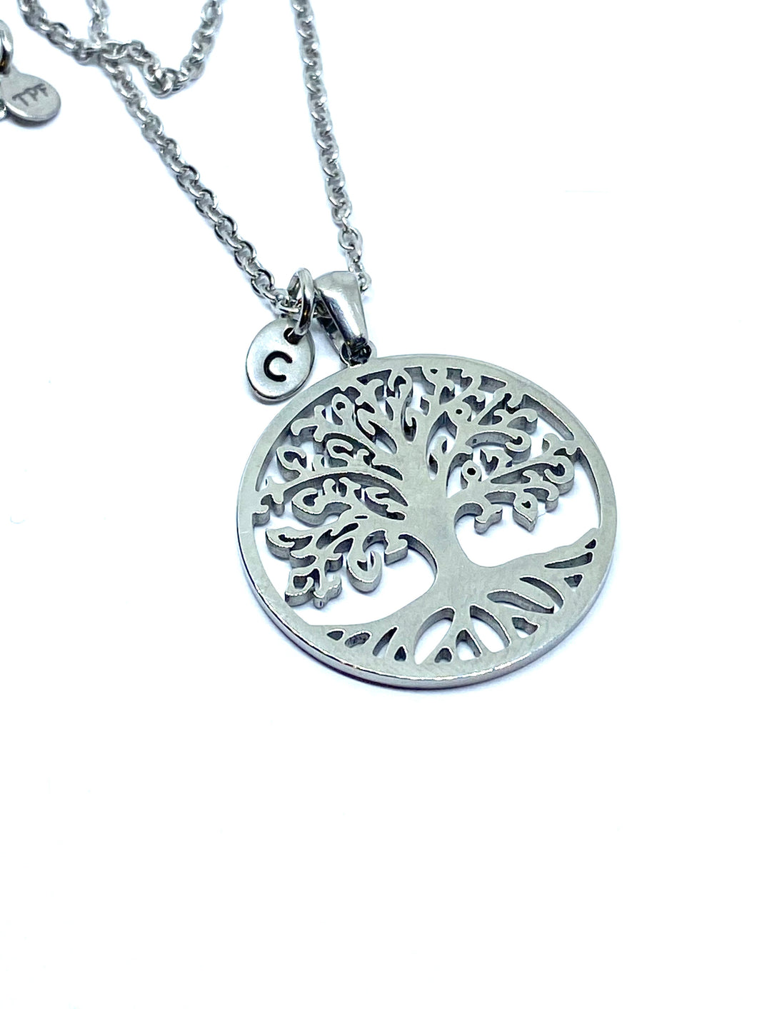 Tree Of Life Initial Necklace