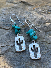 Load image into Gallery viewer, Sterling Silver Cactus Earrings - Lake Isabella
