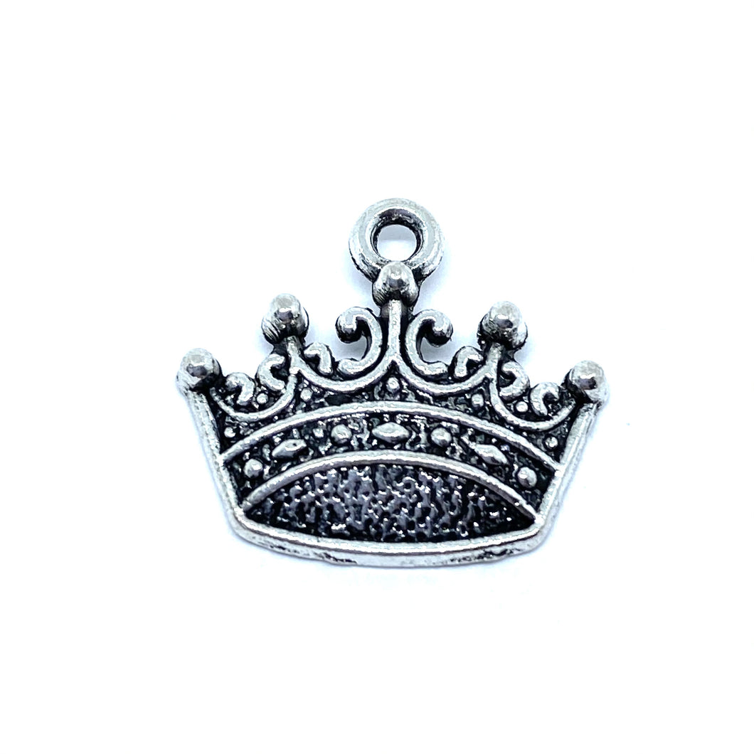 Silver Crown Charms