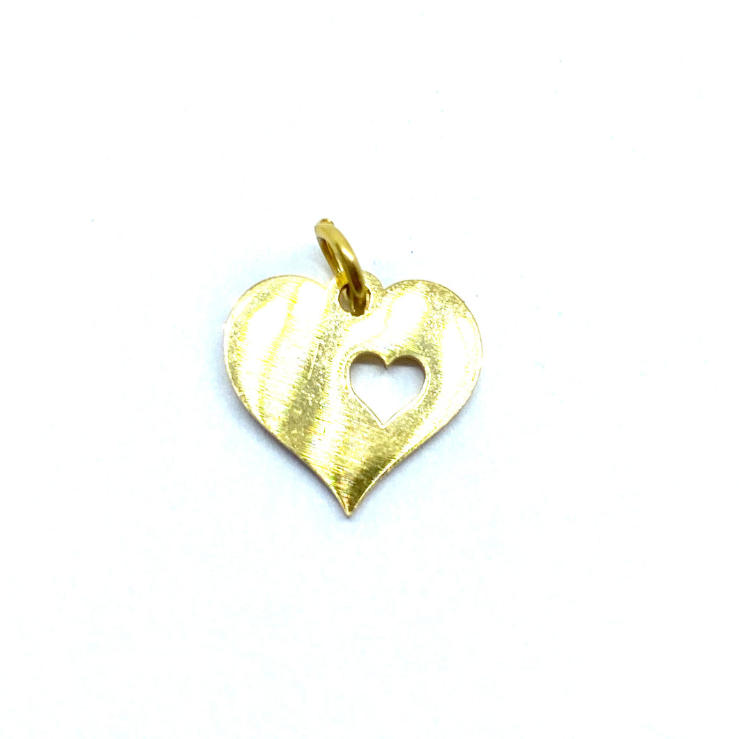 Stainless Steel Gold Heart