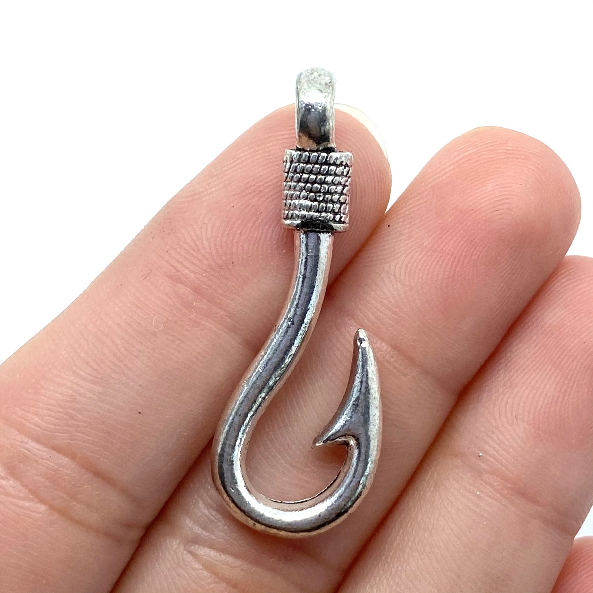 Silver Fish Hook – By The Picket Fence