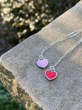 Load image into Gallery viewer, Pink or Red Tiny Heart Necklace
