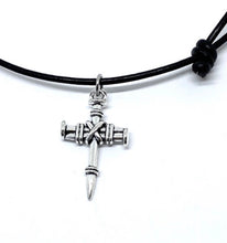 Load image into Gallery viewer, Rugged Nail Cross Necklace
