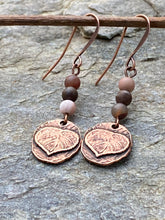 Load image into Gallery viewer, Copper Aspen Leaf Earrings - Grand Tetons
