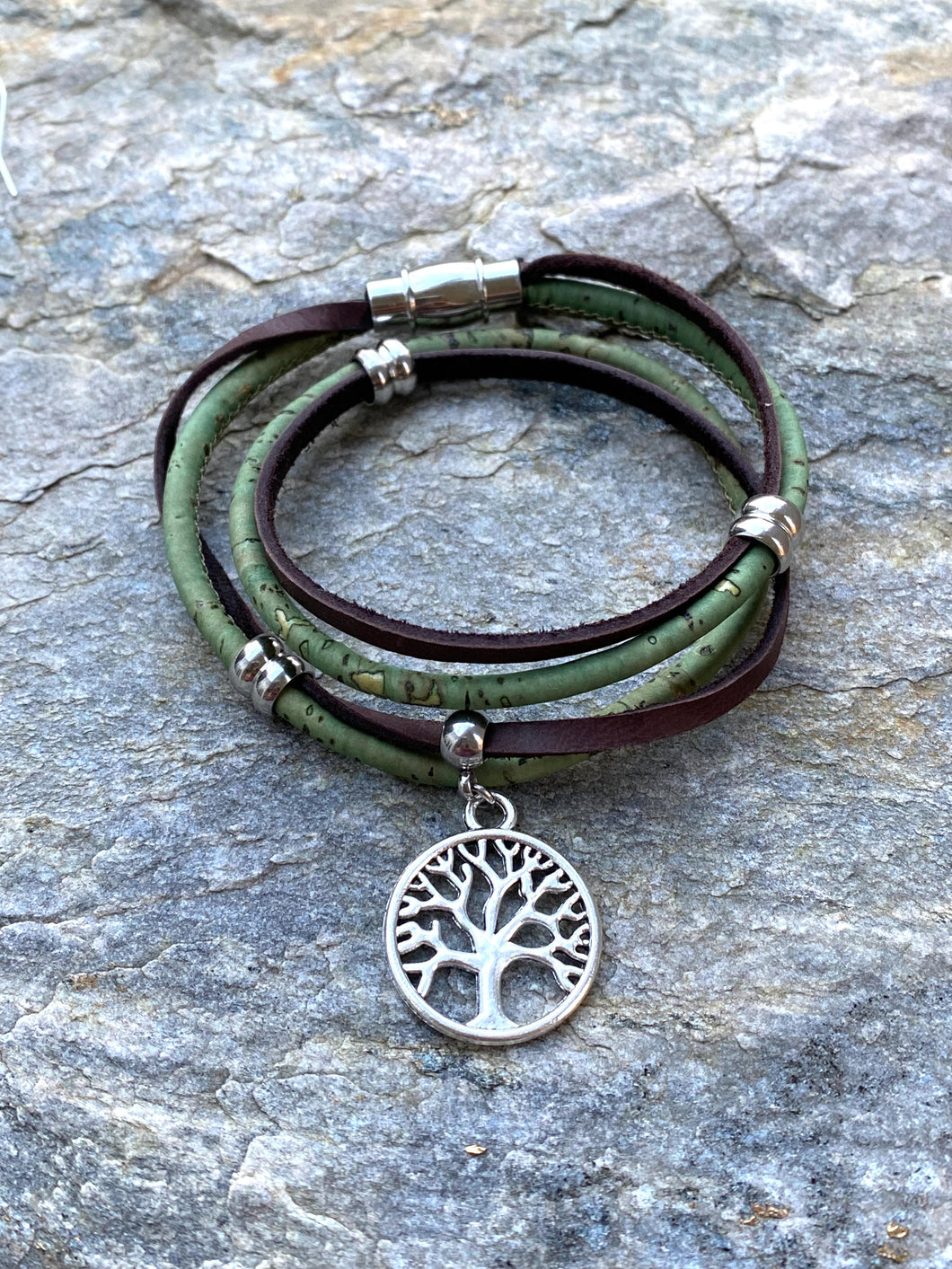 Tree of Life Wrap Bracelet - Sequoia