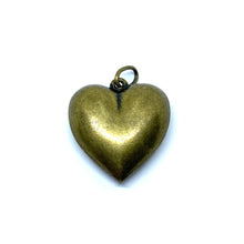 Load image into Gallery viewer, Large Bronze Puff Heart
