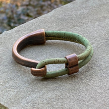 Load image into Gallery viewer, Green Cork Hook Bracelet
